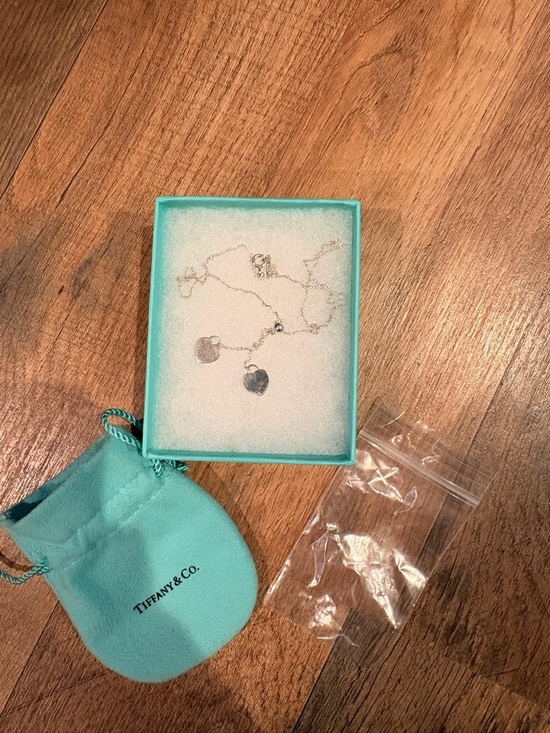 Tiffany & Co. Jewelry - Tiffany & Co. Double Silver Heart Tag Necklace